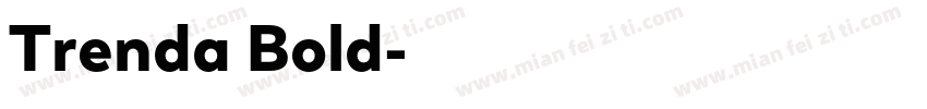 Trenda Bold字体转换